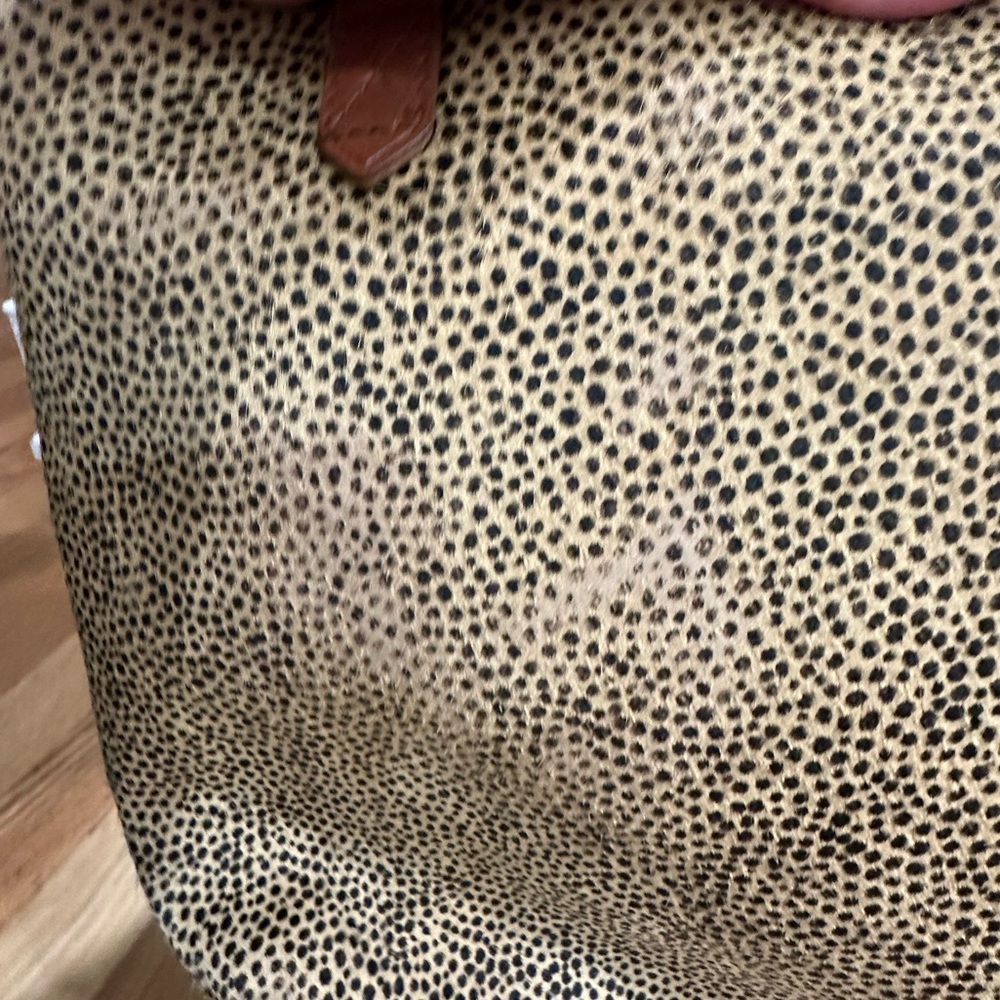 Madewell Tan and Brown Calf Hair Animal Print Women's Crossbody Bag - Picture 6 of 16